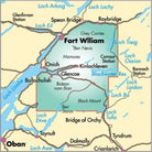 Harvey Maps Ben Nevis and Glen Coe area coverage – 1:40,000 scale map detail