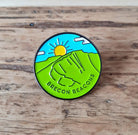 Brecon Beacons National Park enamel pin – Pen Y Fan mountain design, 24mm, letterpress backing card