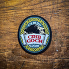 Crib Goch sticker displayed – Welsh mountain waterproof vinyl sticker for outdoor gear