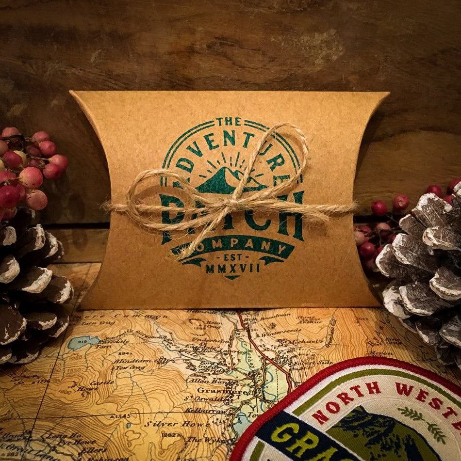 Adventure Patch Company eGift card packaging – gift envelope for adventure patches