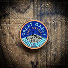 Great Gable hard enamel pin – Western Fells Lake District Wainwright, vintage pump clip design, 3.2cm x 3.2cm