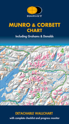 Munro & Corbett Mountain Wall Chart – 88cm x 114cm tick-off poster for Munro baggers