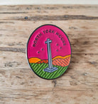 North York Moors National Park enamel pin – Ralph Cross Westerdale Moor design, 23mm x 26mm