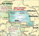 Harvey Maps Schiehallion & Glen Lyon area coverage – 1:40,000 scale map detail
