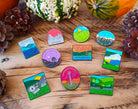 Set of 10 UK National Park enamel pins – South Downs pin included in collection