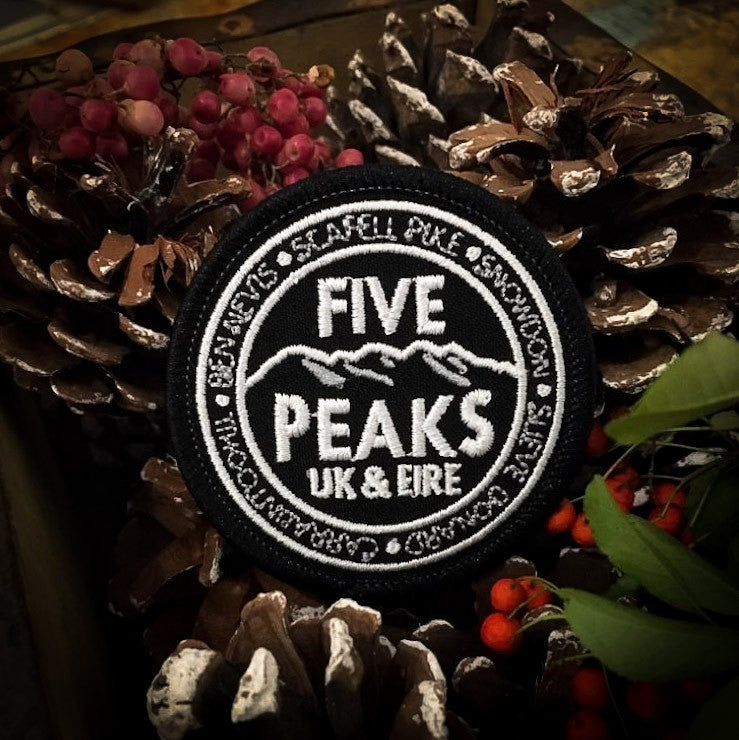 UK & EIRE Five Peaks patch – celebrating the highest mountains in England, Wales, Scotland, Northern Ireland and Ireland