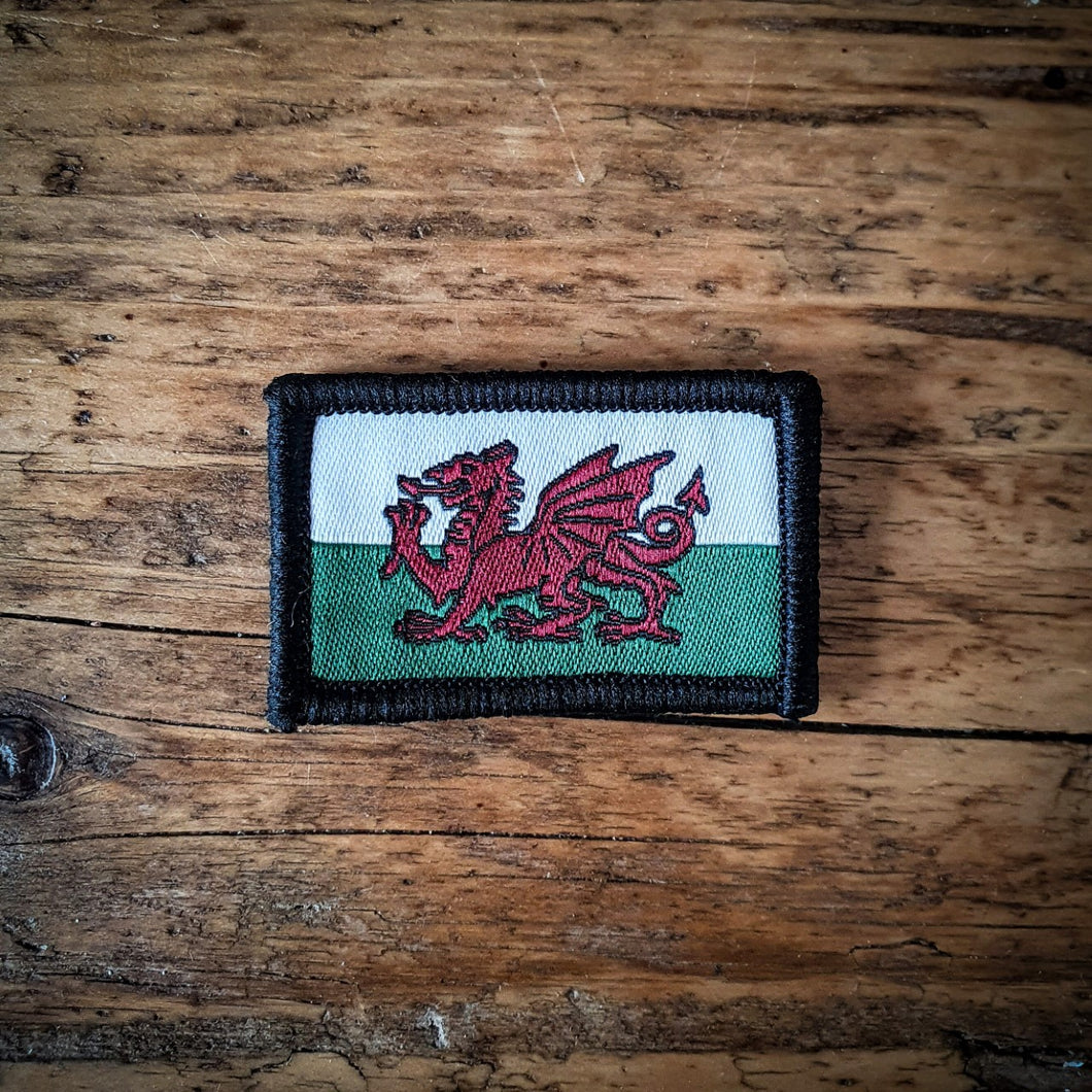 Wales flag patch