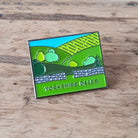 Yorkshire Dales National Park enamel pin – rolling dales and dry stone walls design, 25mm x 20mm